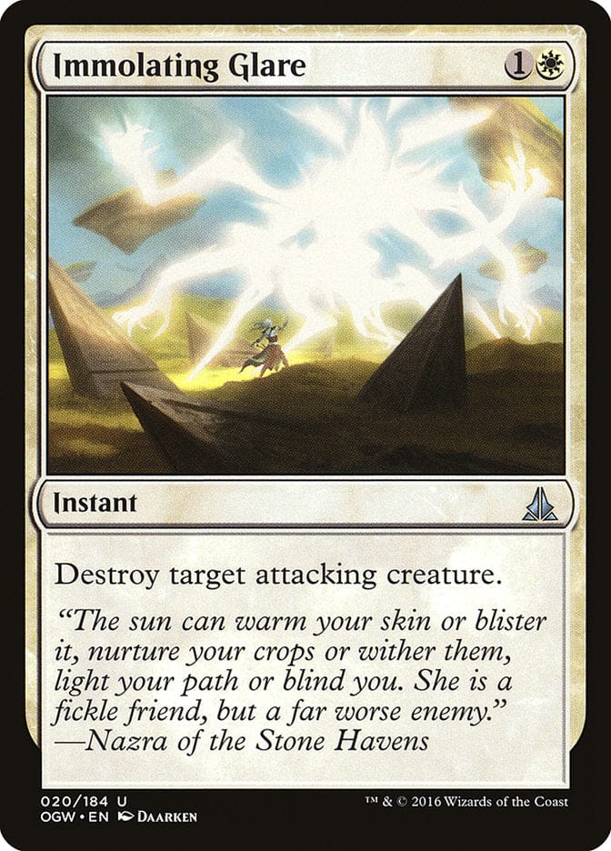 Immolating Glare [Oath of the Gatewatch] Magic: The Gathering