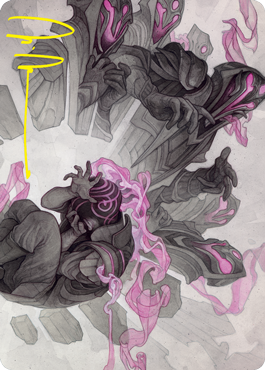 Rise of Extus Art Card (Gold-Stamped Signature) [Strixhaven: School of Mages Art Series] Magic: The Gathering