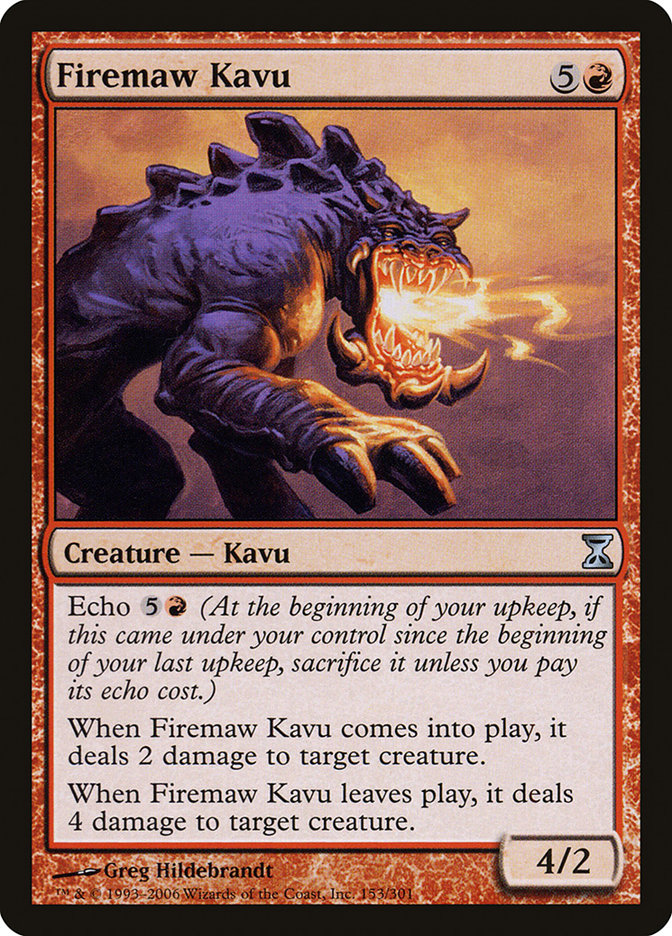 Firemaw Kavu [Time Spiral] Magic: The Gathering