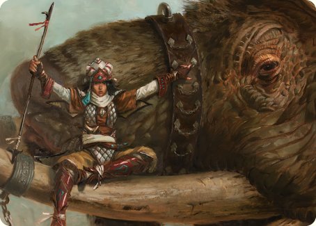 Tuskguard Captain Art Card [Commander Masters Art Series] Magic: The Gathering