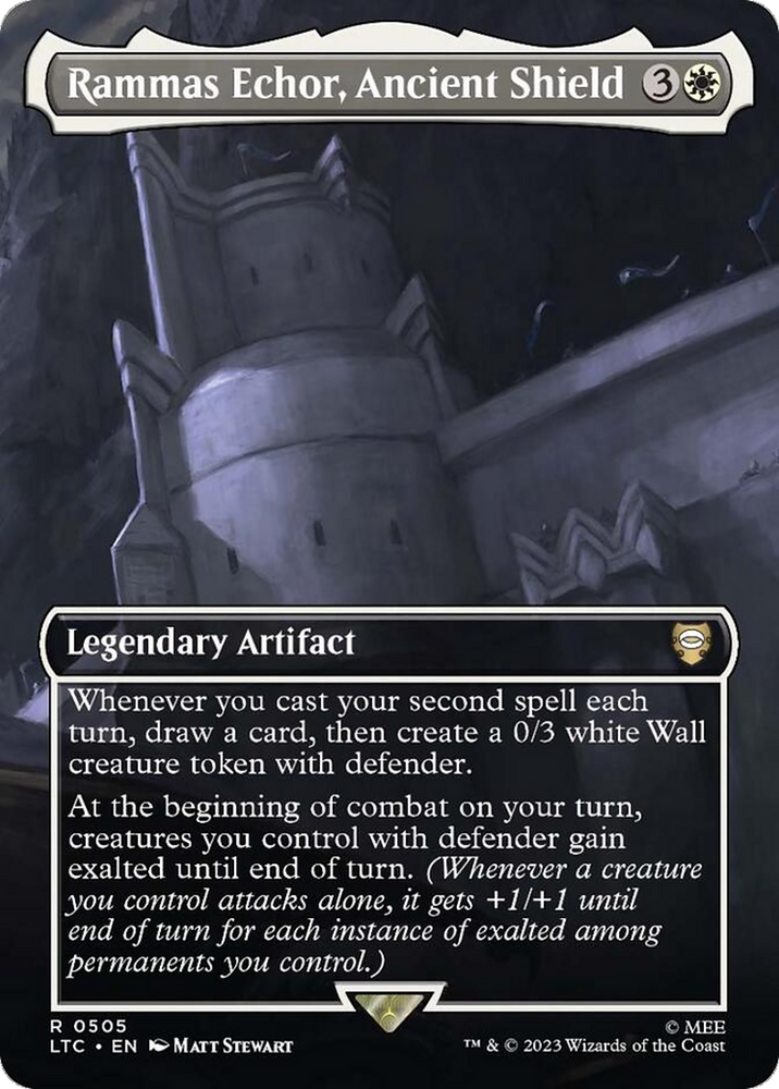 Rammas Echor, Ancient Shield (Borderless) [The Lord of the Rings: Tales of Middle-Earth Commander] Magic: The Gathering