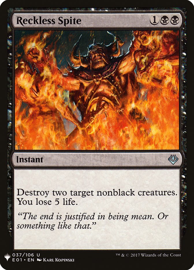Reckless Spite [Mystery Booster] Magic: The Gathering