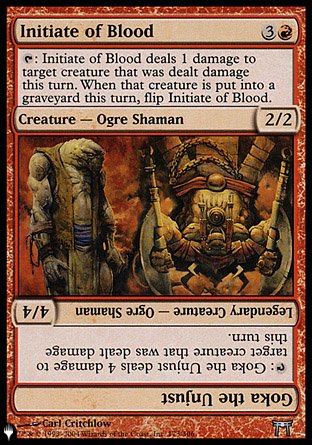 Initiate of Blood // Goka the Unjust [The List] Magic: The Gathering