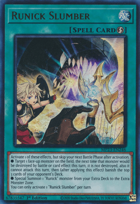 Runick Slumber [MP23-EN246] Ultra Rare - Yugioh Cards For Your TCG Needs!