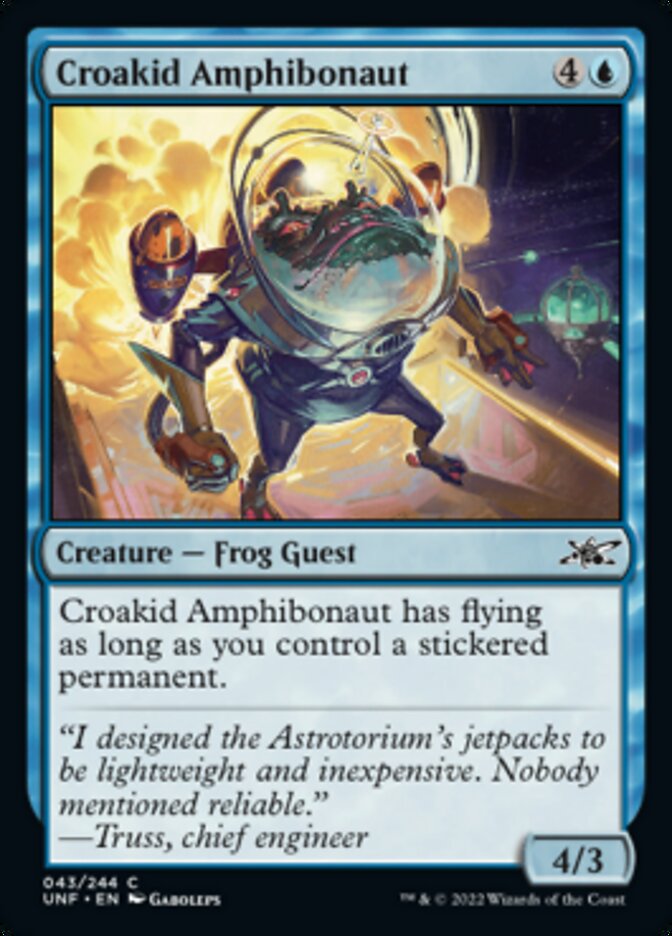 Croakid Amphibonaut [Unfinity] Magic: The Gathering