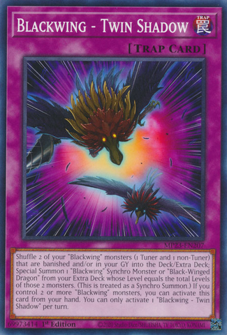 Blackwing - Twin Shadow [MP23-EN207] Common - Yugioh Cards For Your TCG Needs!