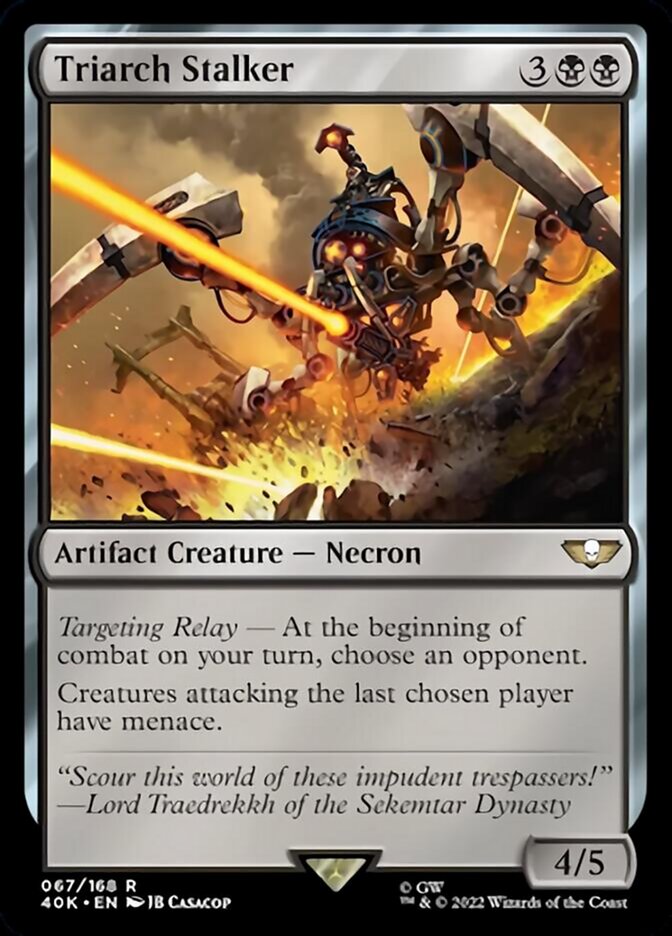 Triarch Stalker (Surge Foil) [Warhammer 40,000] Magic: The Gathering