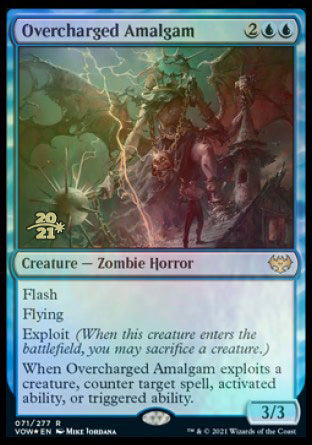 Overcharged Amalgam [Innistrad: Crimson Vow Prerelease Promos] Magic: The Gathering