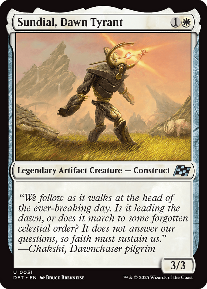 Sundial, Dawn Tyrant [Aetherdrift] Magic: The Gathering