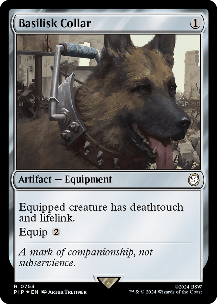 Basilisk Collar (Surge Foil) [Fallout] Magic: The Gathering