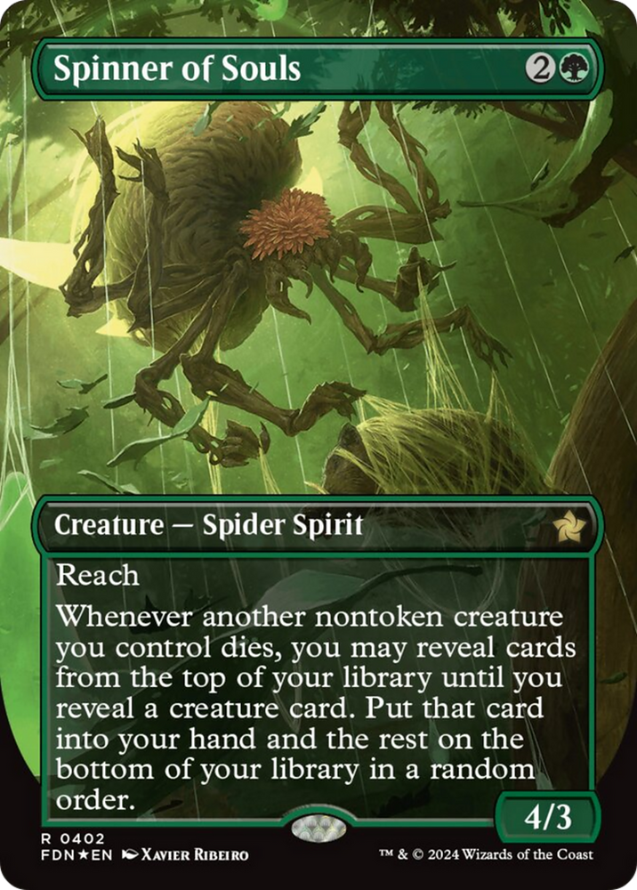 Spinner of Souls (Borderless) (Mana Foil) [Foundations] Magic: The Gathering