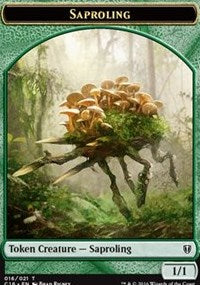 Saproling (016) // Saproling (017) Double-Sided Token [Commander 2016 Tokens] Magic: The Gathering