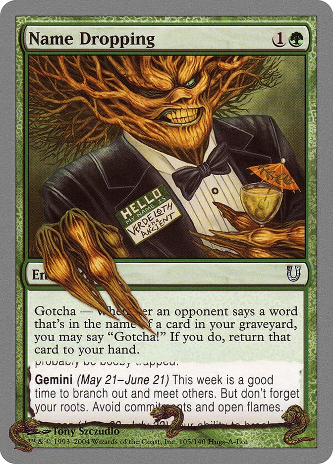 Name Dropping [Unhinged] Magic: The Gathering