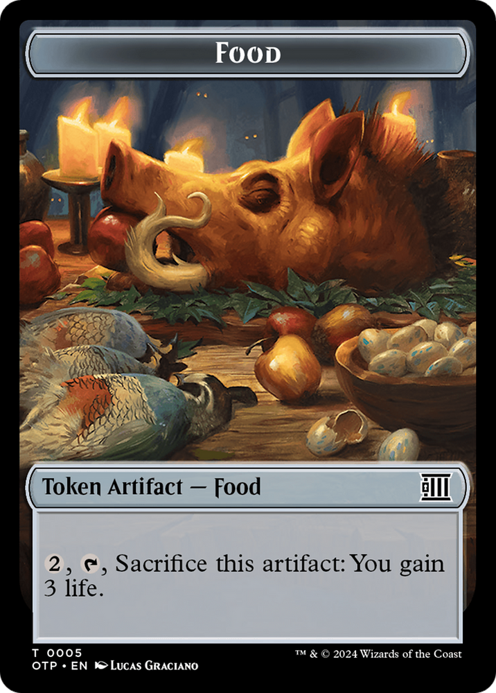 Treasure // Food (0005) Double-Sided Token [Outlaws of Thunder Junction Tokens] Magic: The Gathering