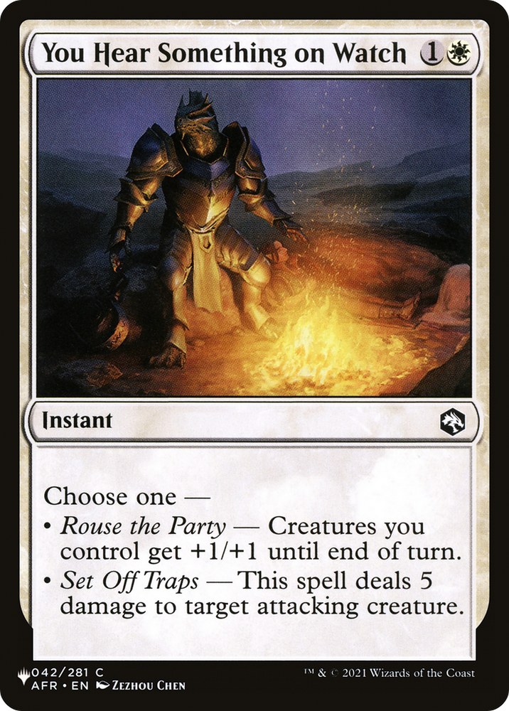 You Hear Something on Watch [The List] Magic: The Gathering