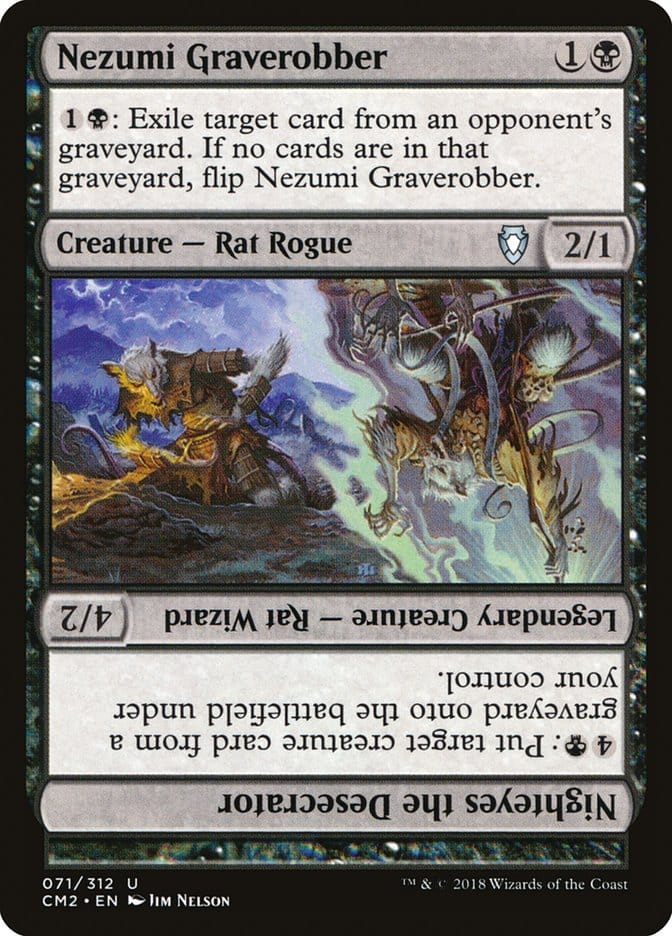 Nezumi Graverobber // Nighteyes the Desecrator [Commander Anthology Volume II] Magic: The Gathering