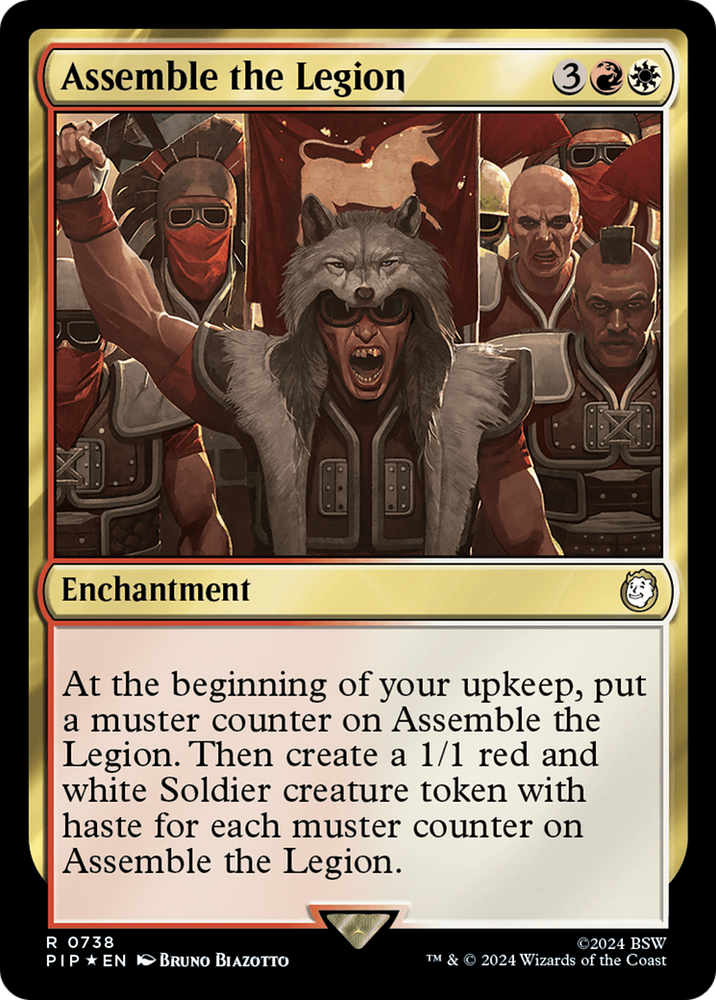 Assemble the Legion (Surge Foil) [Fallout] Magic: The Gathering
