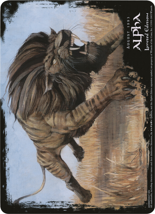 Savannah Lions (Oversized) [Eighth Edition Box Topper] Magic: The Gathering