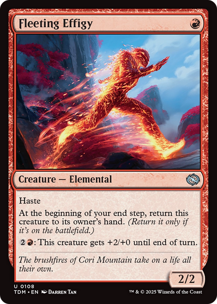 Fleeting Effigy [Tarkir: Dragonstorm] Magic: The Gathering