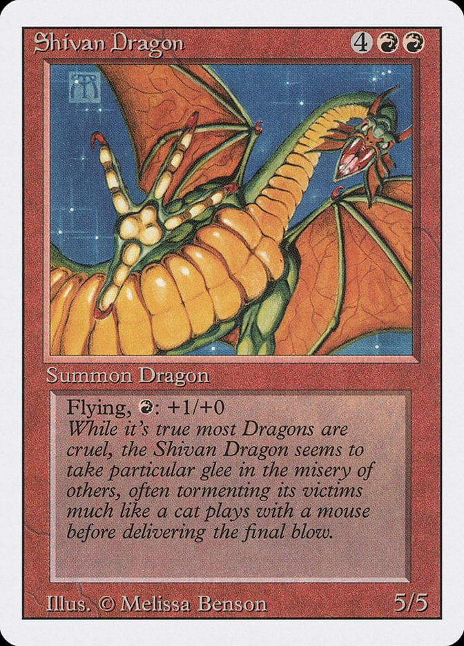 Shivan Dragon [Revised Edition] Magic: The Gathering