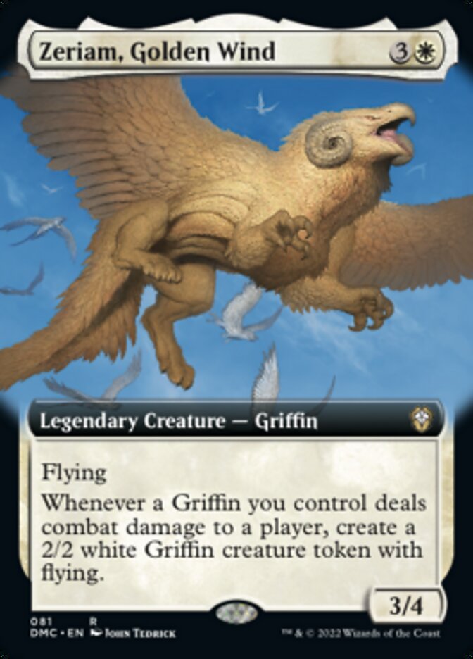 Zeriam, Golden Wind (Extended Art) [Dominaria United Commander] Magic: The Gathering