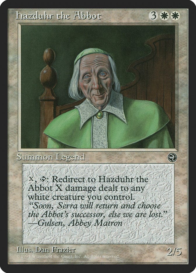Hazduhr the Abbot [Homelands] Magic: The Gathering