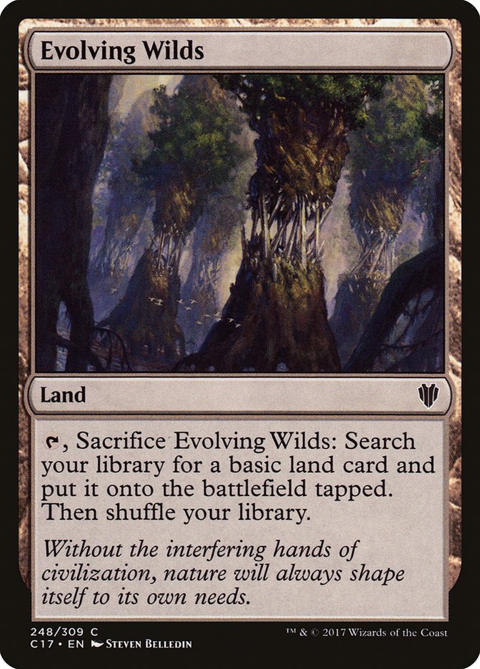 Evolving Wilds [Commander 2017] Magic: The Gathering