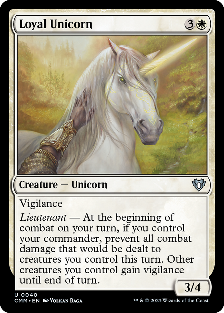 Loyal Unicorn [Commander Masters] Magic: The Gathering