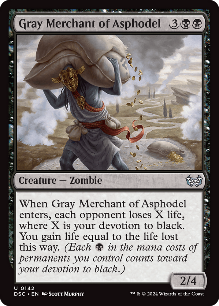 Gray Merchant of Asphodel [Duskmourn: House of Horror Commander] Magic: The Gathering