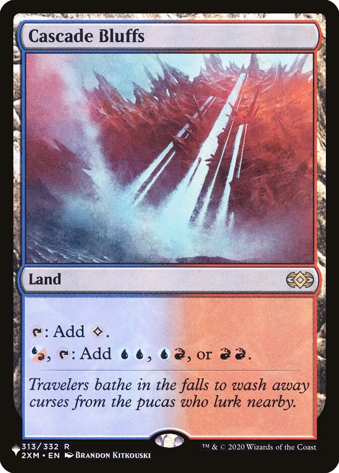 Cascade Bluffs [Secret Lair: Heads I Win, Tails You Lose] Magic: The Gathering