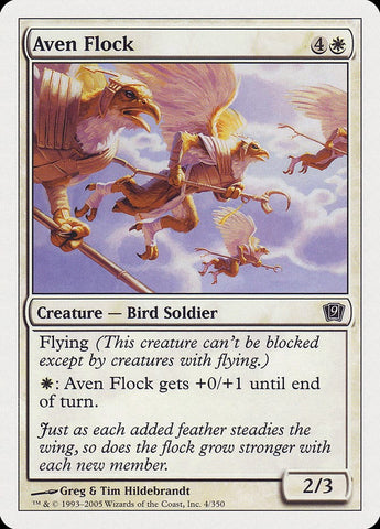 Aven Flock [Ninth Edition] Magic: The Gathering