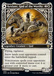 Reidane, God of the Worthy // Valkmira, Protector's Shield (Showcase) [Kaldheim] Magic: The Gathering