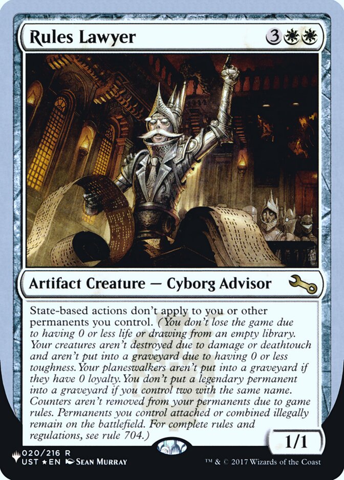 Rules Lawyer (Unfinity Foil Edition) [The List] Magic: The Gathering