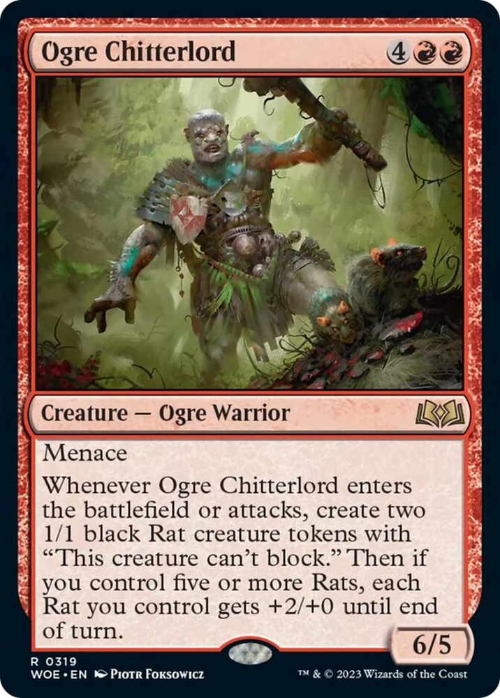 Ogre Chitterlord [Wilds of Eldraine] Magic: The Gathering