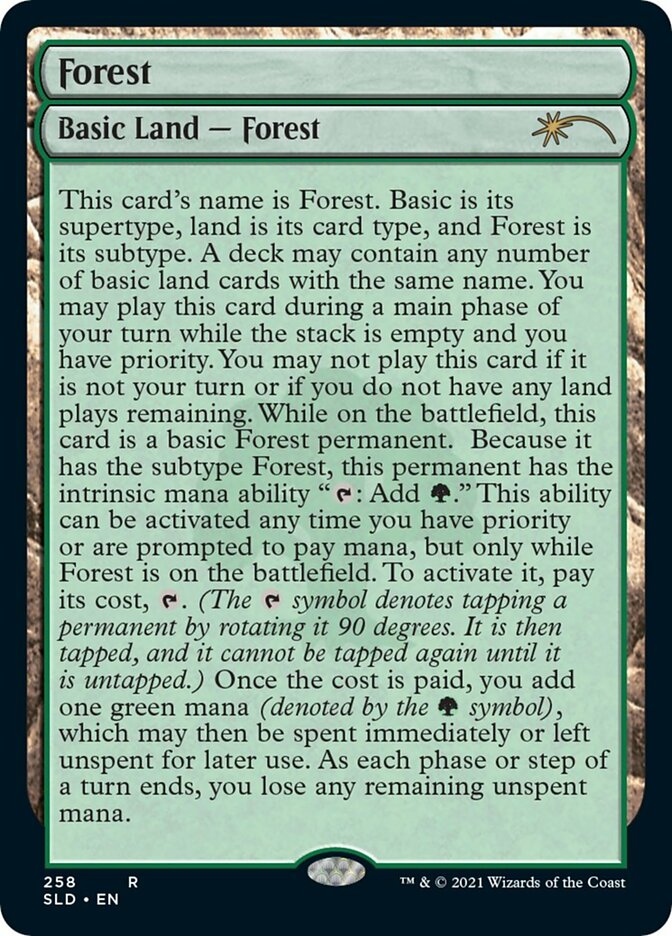 Forest (258) [Secret Lair Drop Series] Magic: The Gathering