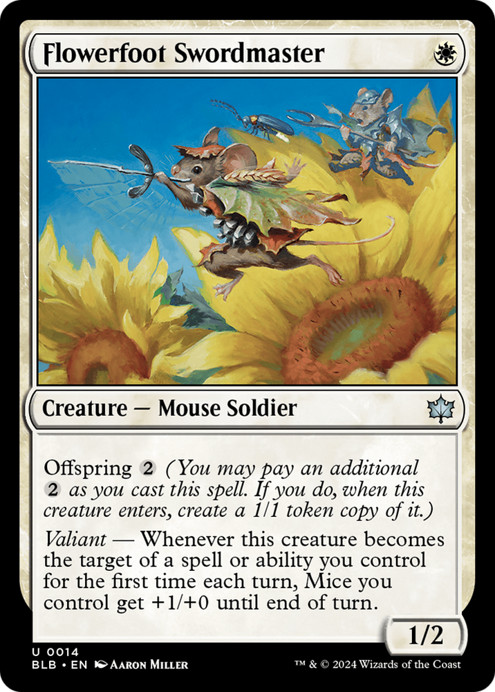 Flowerfoot Swordmaster [Bloomburrow] Magic: The Gathering