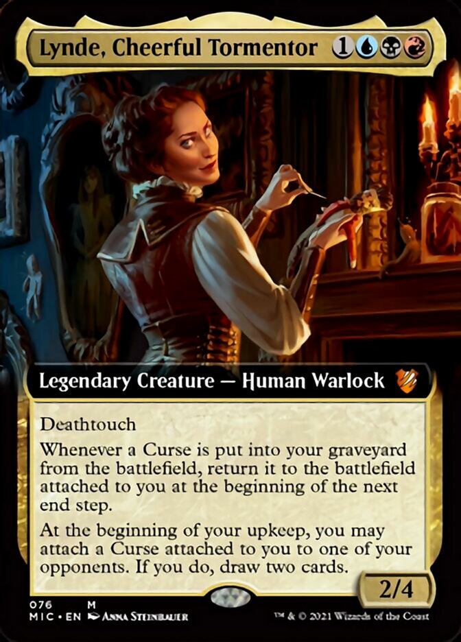 Lynde, Cheerful Tormentor (Extended Art) [Innistrad: Midnight Hunt Commander] Magic: The Gathering