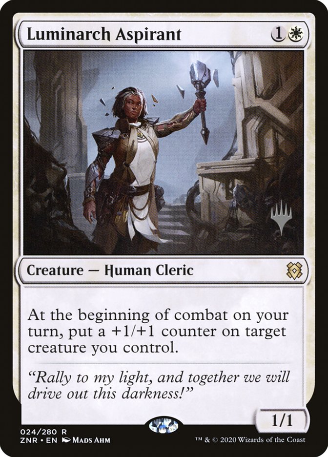 Luminarch Aspirant (Promo Pack) [Zendikar Rising Promos] Magic: The Gathering