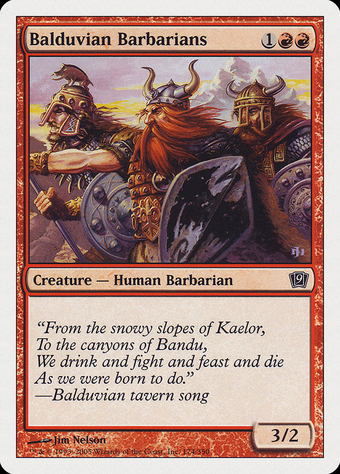 Balduvian Barbarians [Ninth Edition] Magic: The Gathering