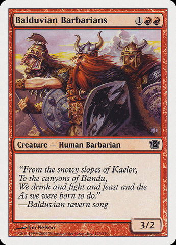 Balduvian Barbarians [Ninth Edition] Magic: The Gathering
