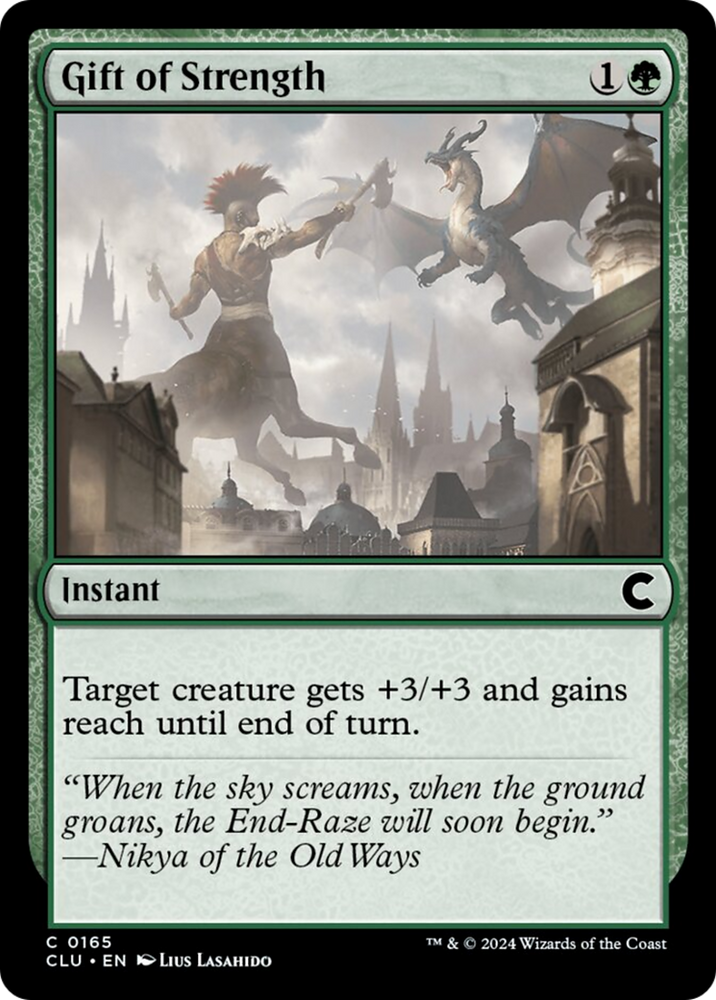 Gift of Strength [Ravnica: Clue Edition] Magic: The Gathering