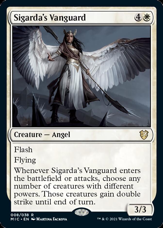 Sigarda's Vanguard [Innistrad: Midnight Hunt Commander] Magic: The Gathering