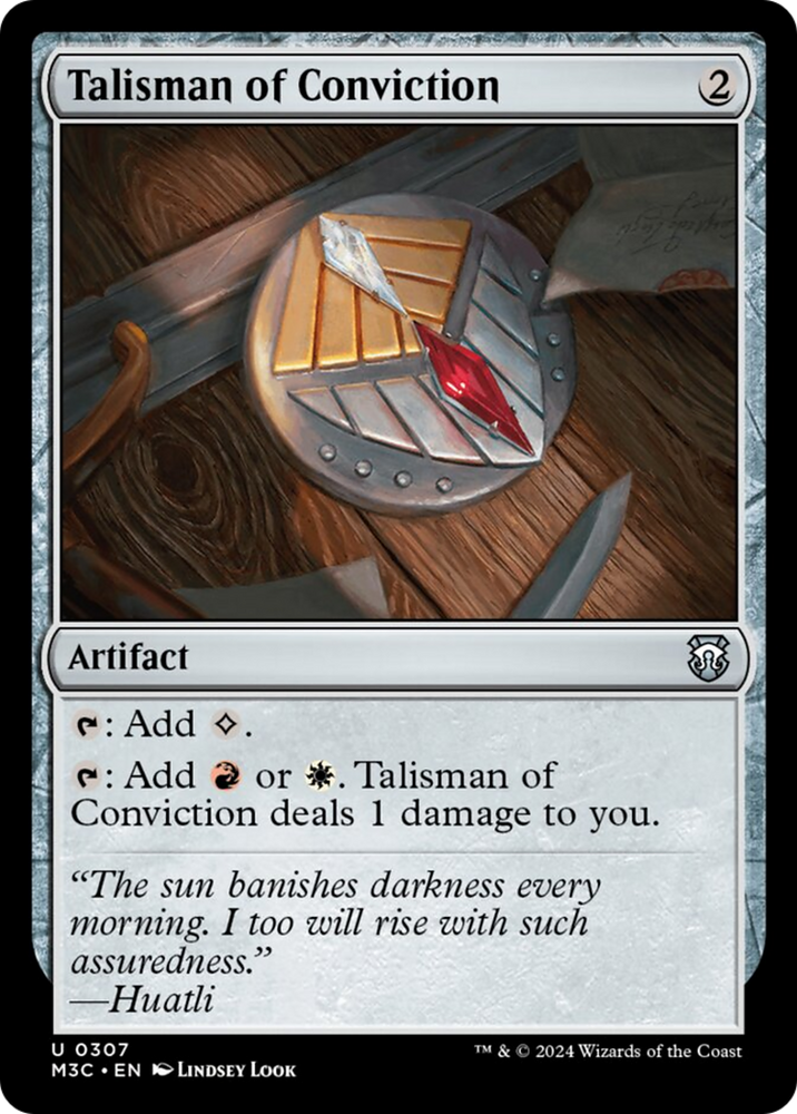 Talisman of Conviction [Modern Horizons 3 Commander] Magic: The Gathering