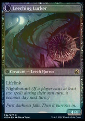 Curse of Leeches // Leeching Lurker [Innistrad: Midnight Hunt Prerelease Promos] Magic: The Gathering