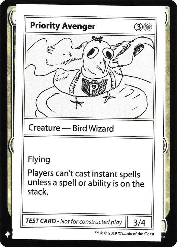 Priority Avenger [Mystery Booster Playtest Cards] Magic: The Gathering
