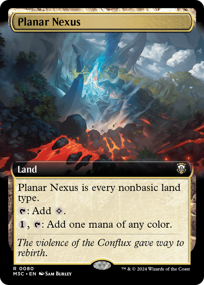 Planar Nexus (Extended Art) (Ripple Foil) [Modern Horizons 3 Commander] Magic: The Gathering