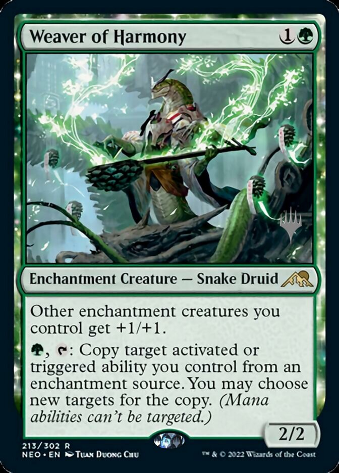 Weaver of Harmony (Promo Pack) [Kamigawa: Neon Dynasty Promos] Magic: The Gathering