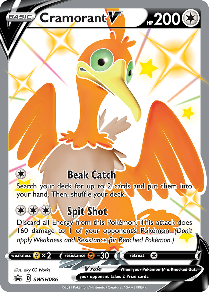 Cramorant V (SWSH086) (Jumbo Card) [Sword & Shield: Black Star Promos] Pokémon