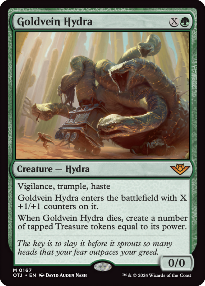 Goldvein Hydra [Outlaws of Thunder Junction] Magic: The Gathering