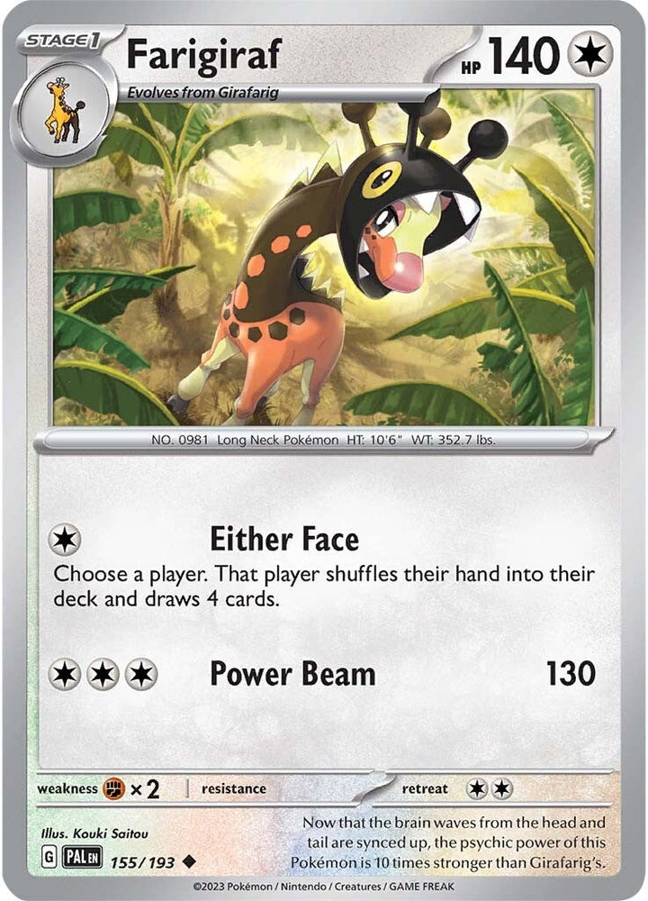Farigiraf (155/193) [Scarlet & Violet: Paldea Evolved] Pokémon